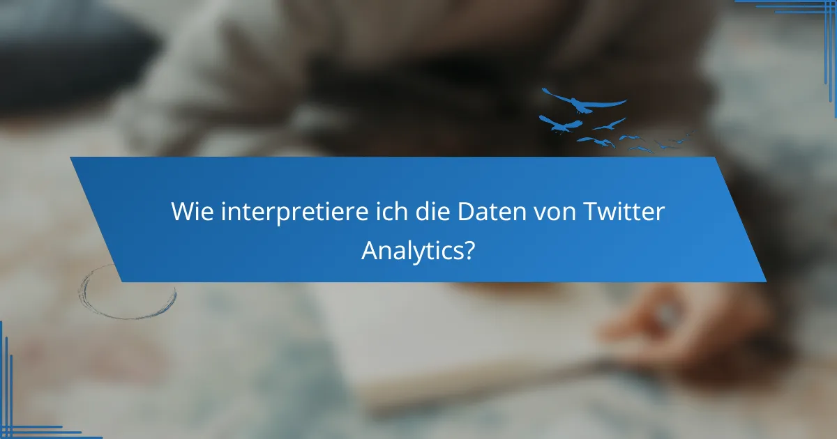 Wie interpretiere ich die Daten von Twitter Analytics?